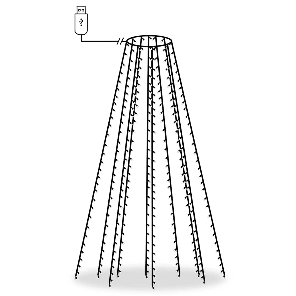 vidaXL Χριστουγεννιάτικα Λαμπάκια Χταπόδι με 300 LED 300 εκ.