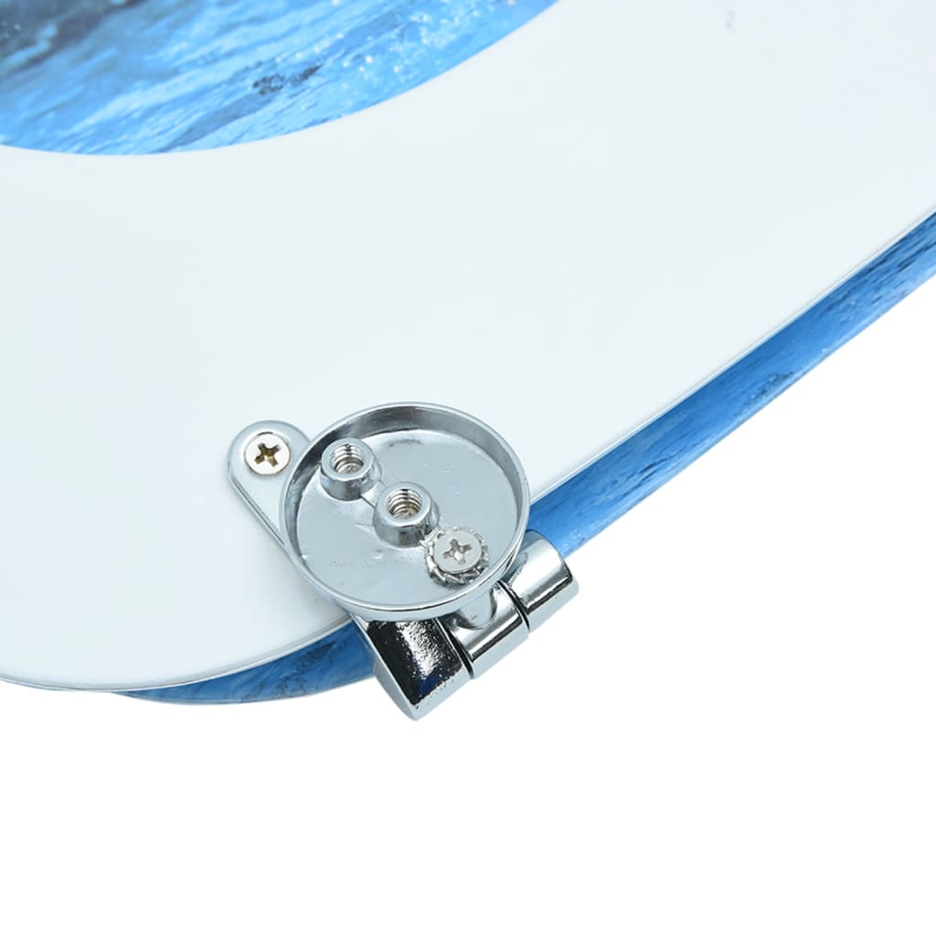 vidaXL Κάλυμμα Λεκάνης με Καπάκι Σχέδιο Πιγκουίνοι από MDF