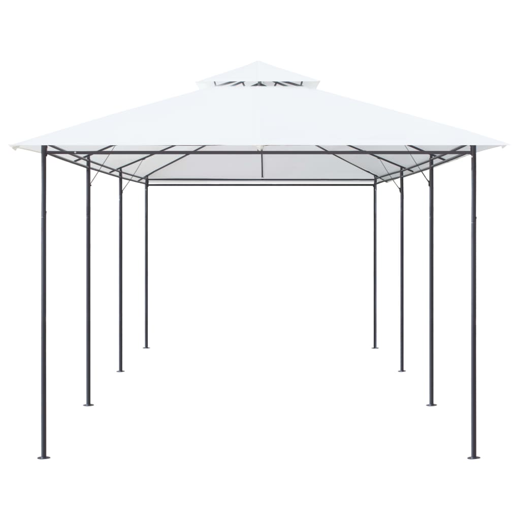 vidaXL Κιόσκι Λευκό 600 x 298 x 270 εκ. 180 γρ./μ²