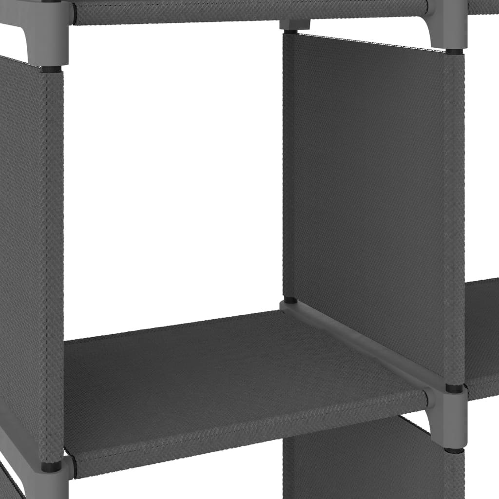 vidaXL Ραφιέρα με 5 Κύβους Γκρι 103 x 30 x 72,5 εκ. Υφασμάτινη