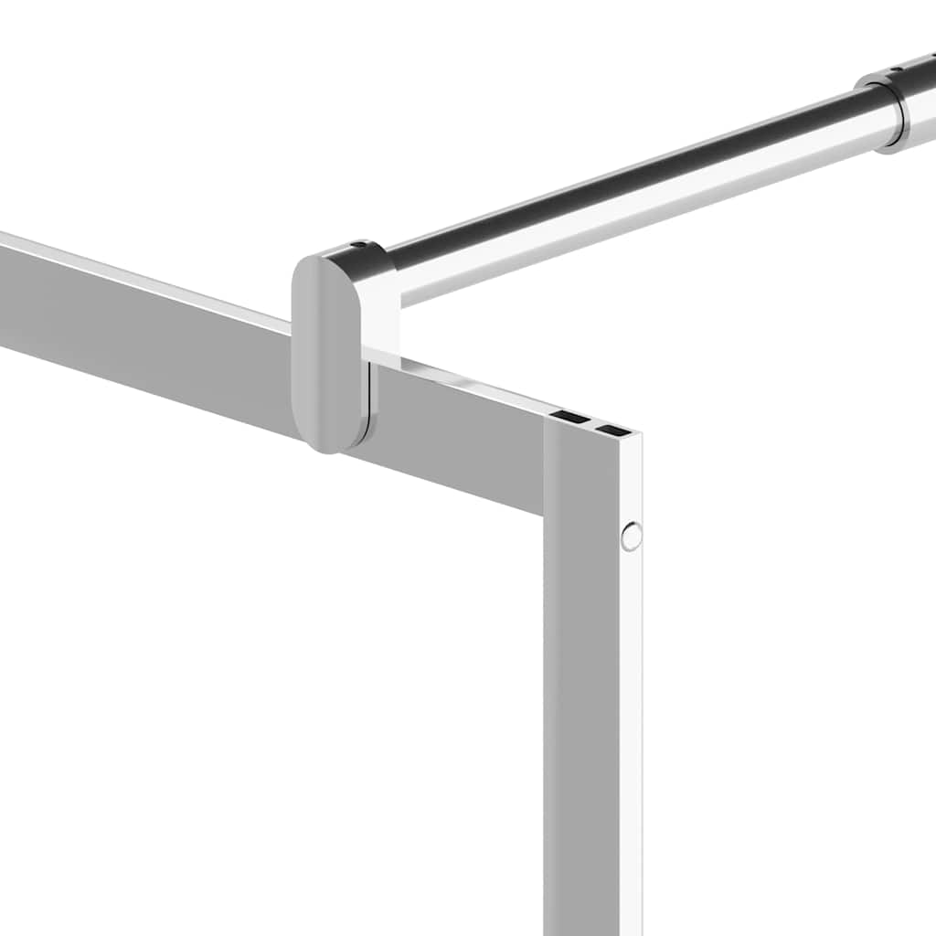 vidaXL Οθόνες ντους Ασημί 80 x 195 cm Γυαλί και Αλουμίνιο