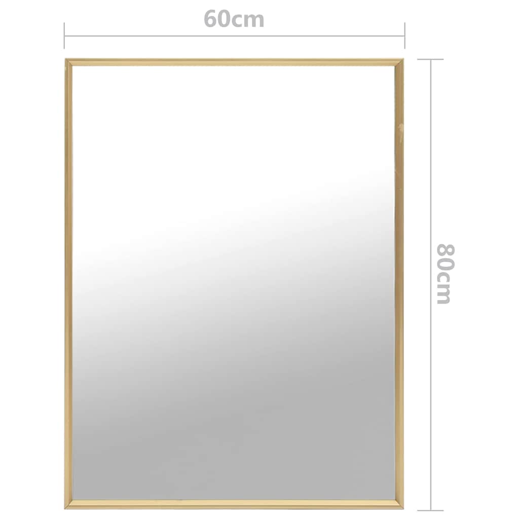 vidaXL Καθρέφτης Χρυσός 80 x 60 εκ.