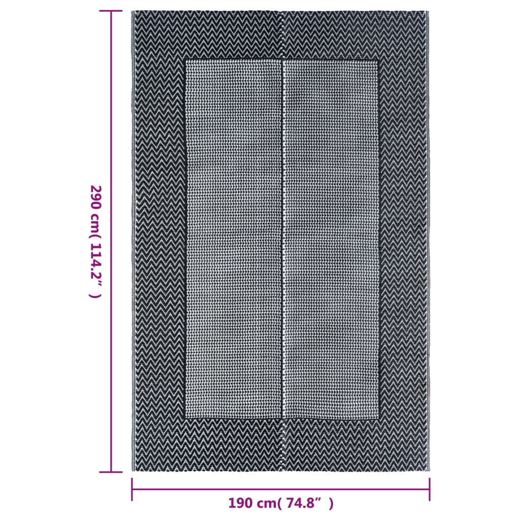 vidaXL Χαλί εξωτερικού χώρου ARAKIL γκρι 190x290 cm PP