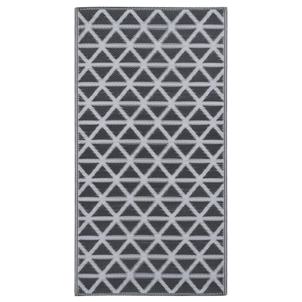 vidaXL Χαλί εξωτερικού χώρου ARAKIL Μαύρο 160x230 cm PP