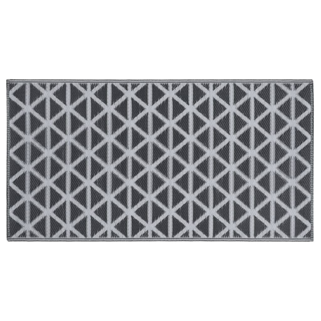 vidaXL Χαλί εξωτερικού χώρου ARAKIL Μαύρο 160x230 cm PP