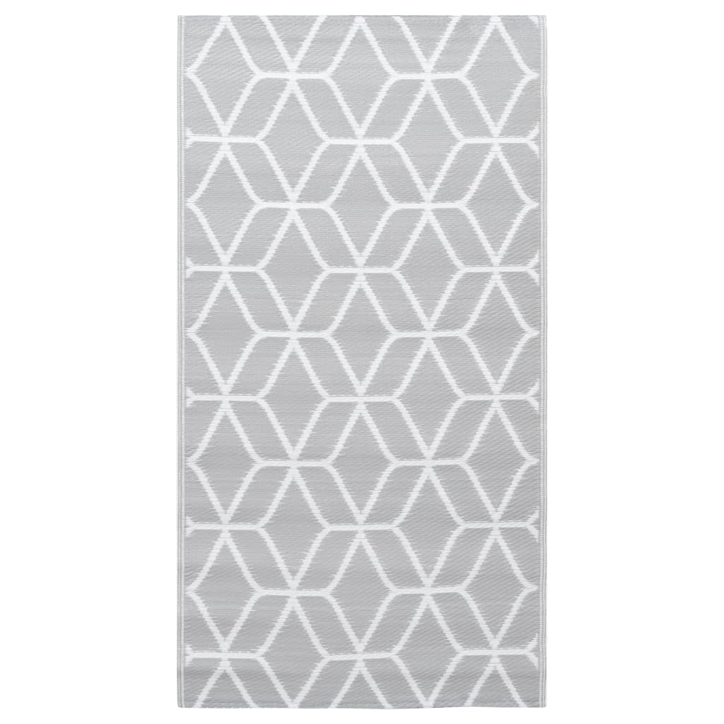 vidaXL Χαλί εξωτερικού χώρου ARAKIL Γκρι 160x230 cm PP