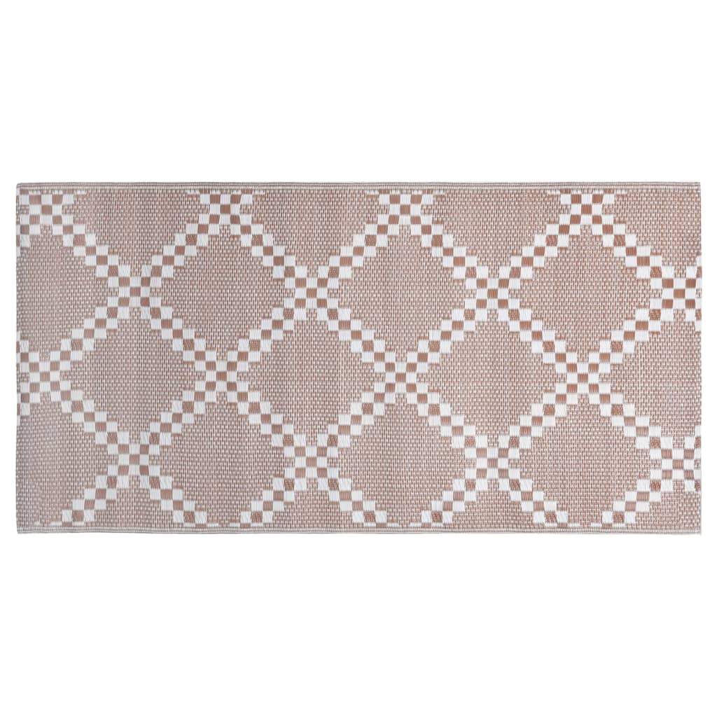 vidaXL χαλί εξωτερικού χώρου ARAKIL καφέ 120x180 cm PP