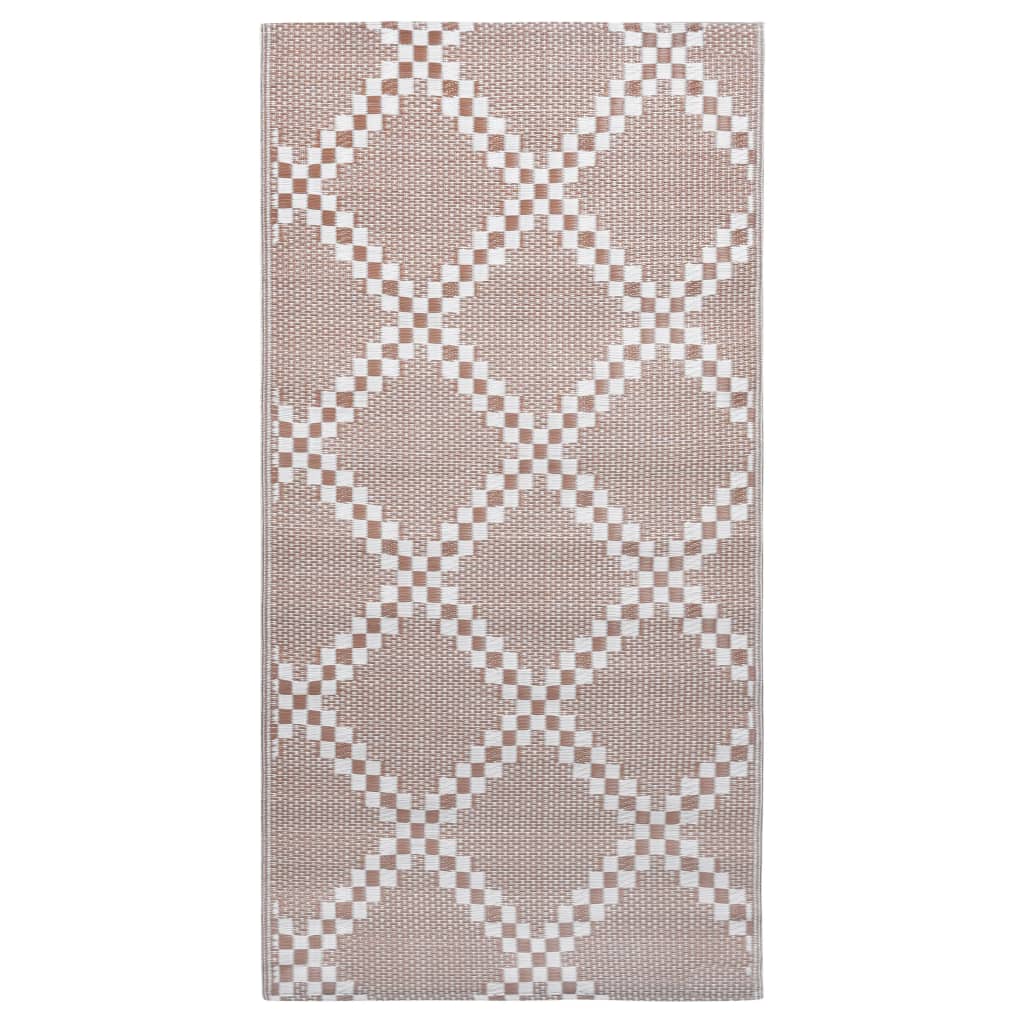 vidaXL Χαλί εξωτερικού χώρου ARAKIL καφέ 190x290 cm PP