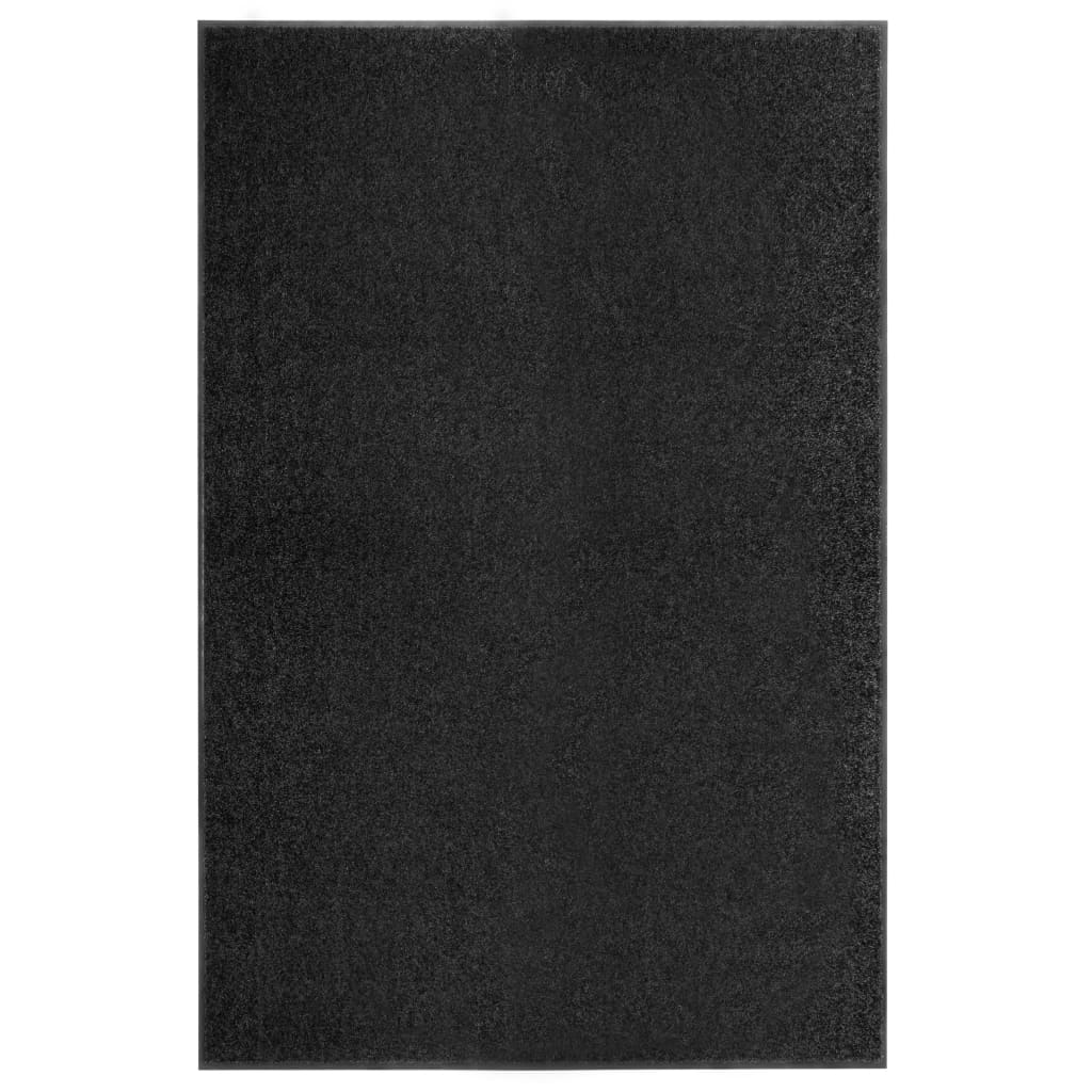 vidaXL Πατάκι Εισόδου Πλενόμενο Μαύρο 120 x 180 εκ.