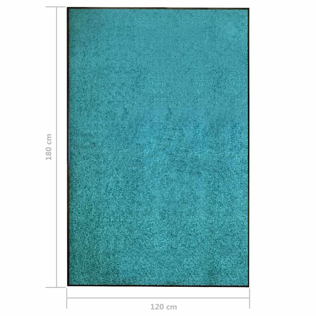 vidaXL Πατάκι Εισόδου Πλενόμενο Γαλάζιο 120 x 180 εκ.