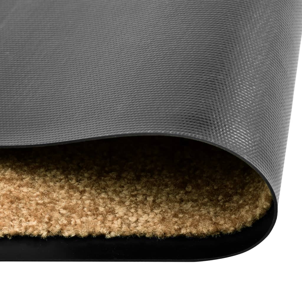 vidaXL Πατάκι Εισόδου Πλενόμενο Κρεμ 60 x 180 εκ.