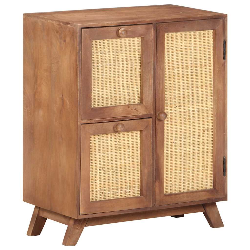 vidaXL Ντουλάπι 60 x 35 x 75 εκ. από Μασίφ Ξύλο Μάνγκο