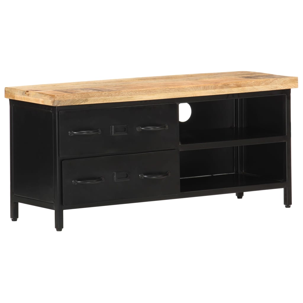 vidaXL Έπιπλο Τηλεόρασης 90 x 30 x 41 εκ. από Ακατέργαστο Ξύλο Μάνγκο
