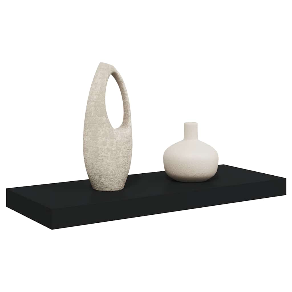 vidaXL Ράφι Τοίχου Μαύρο 60 x 23,5 x 3,8 εκ. MDF