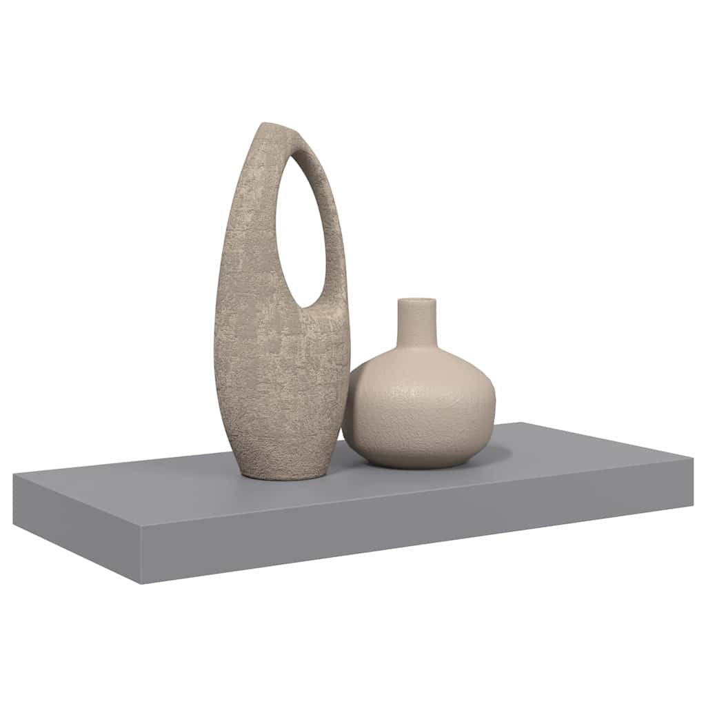vidaXL Ράφι Τοίχου Γκρι 50x23,5x3,8 εκ. MDF