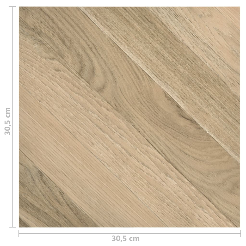 vidaXL Δάπεδο Αυτοκόλλητο Ριγέ Καφέ 55 τεμ. 5,11 μ² από PVC