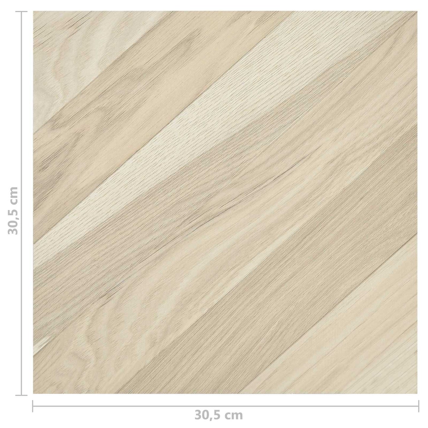vidaXL Πλάκες Δαπέδου 55 pcs Μπεζ 5,11 τ.μ. PVC