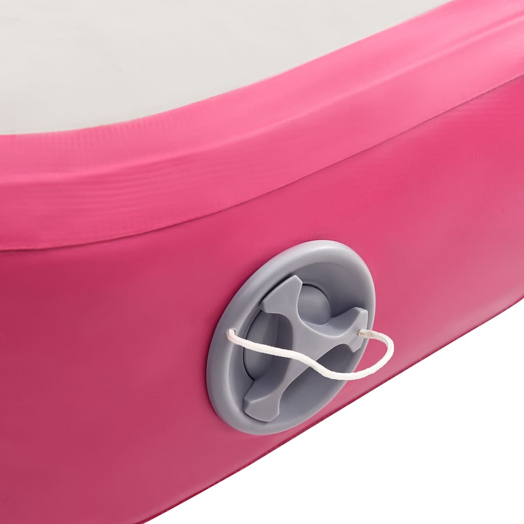 vidaXL Στρώμα Ενόργανης Φουσκωτό Ροζ 400 x 100 x 15 εκ. PVC με Τρόμπα