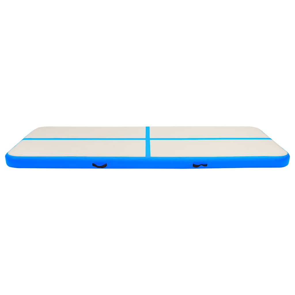 vidaXL Στρώμα Ενόργανης Φουσκωτό Μπλε 400 x 100 x 15 εκ. PVC με Τρόμπα
