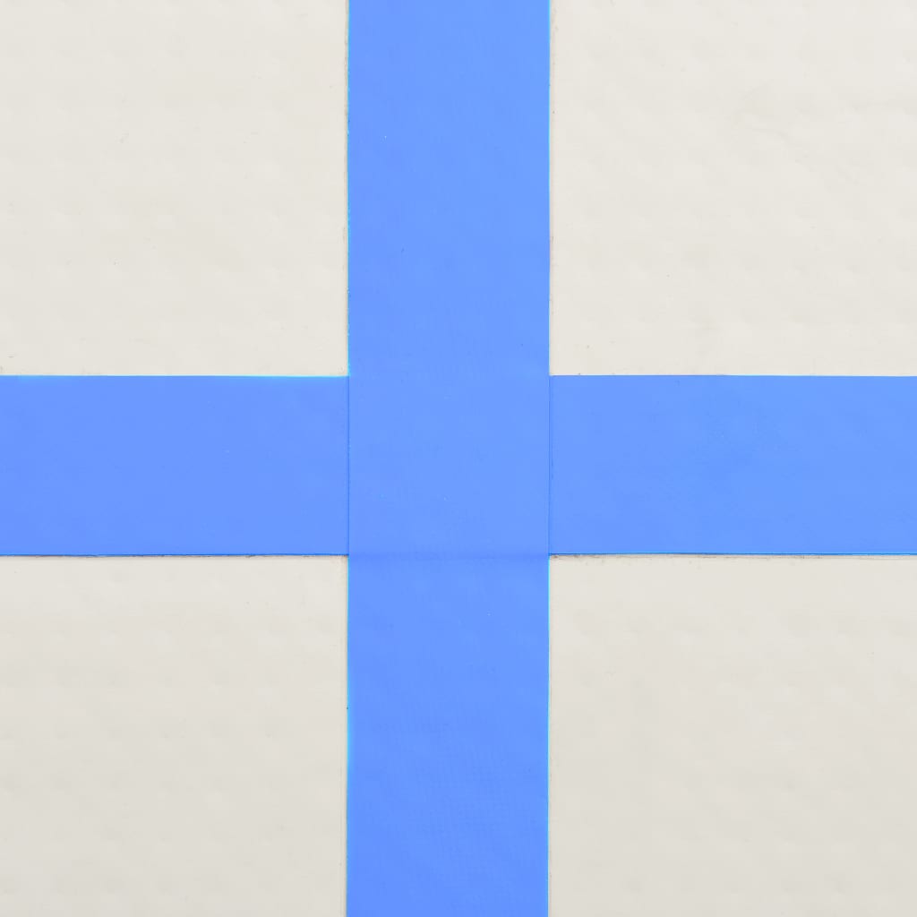 vidaXL Στρώμα Ενόργανης Φουσκωτό Μπλε 200 x 200 x 10 εκ. PVC με Τρόμπα