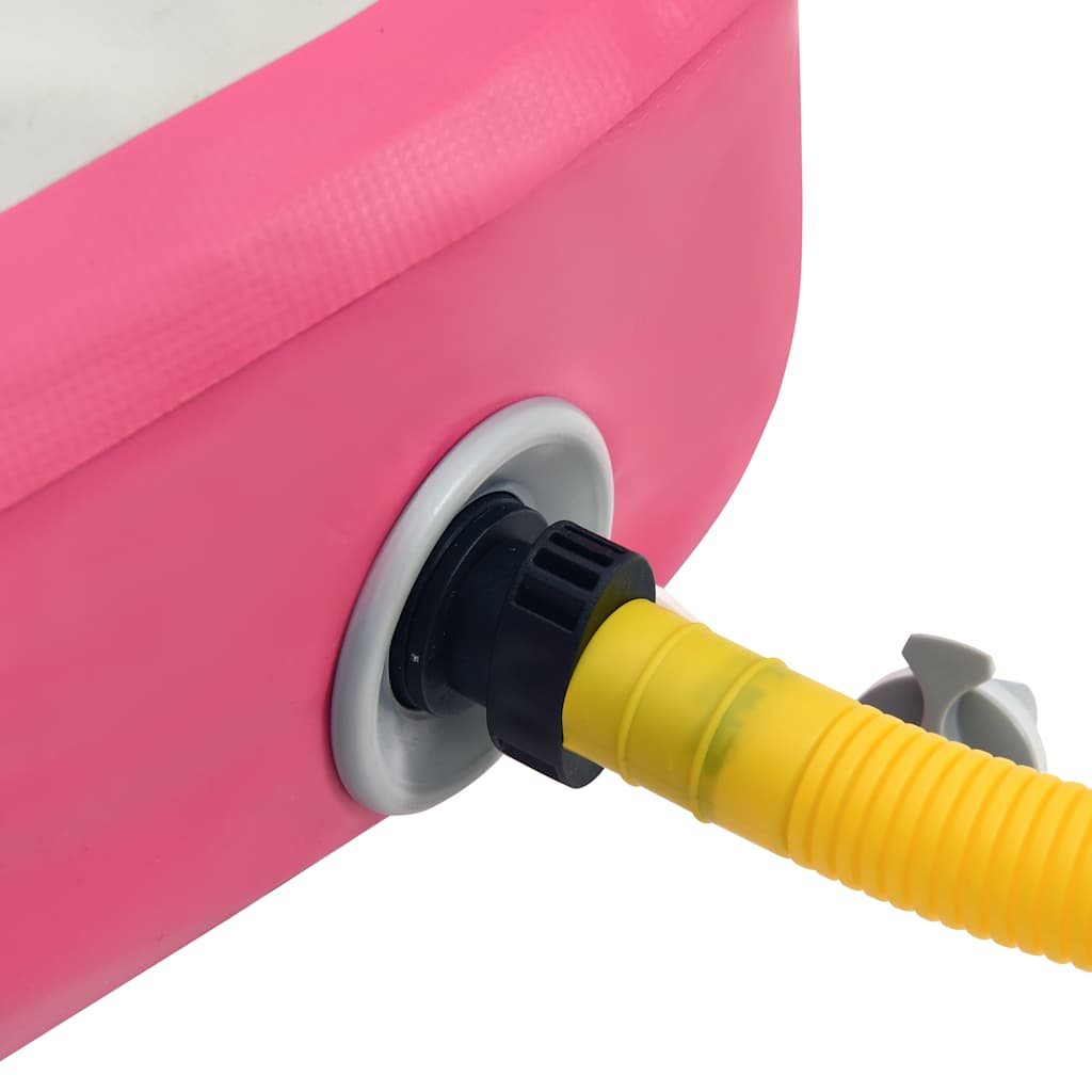 vidaXL Στρώμα Ενόργανης Φουσκωτό Ροζ 200 x 200 x 15 εκ. PVC με Τρόμπα