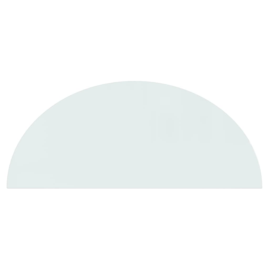 vidaXL Πλάκα Τζακιού Γυάλινη Ημικυκλική 1200 x 500 χιλ.