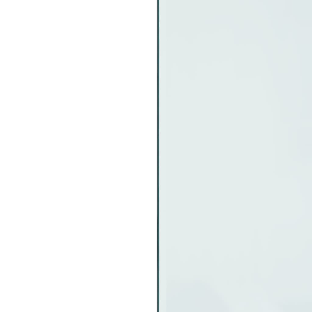 vidaXL Πλάκα Τζακιού Ορθογώνια 80x50 εκ. Γυάλινη