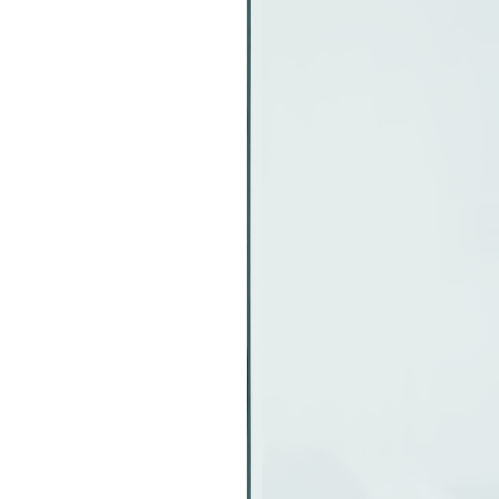 vidaXL Πλάκα Τζακιού Ορθογώνια 80x60 εκ. Γυάλινη