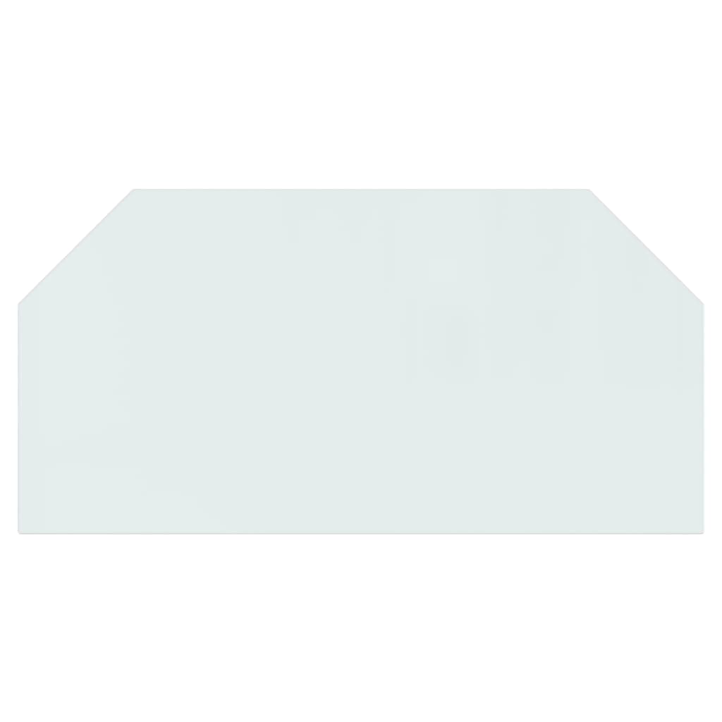 vidaXL Πλάκα Τζακιού Εξάγωνη 120x60 εκ. Γυάλινη