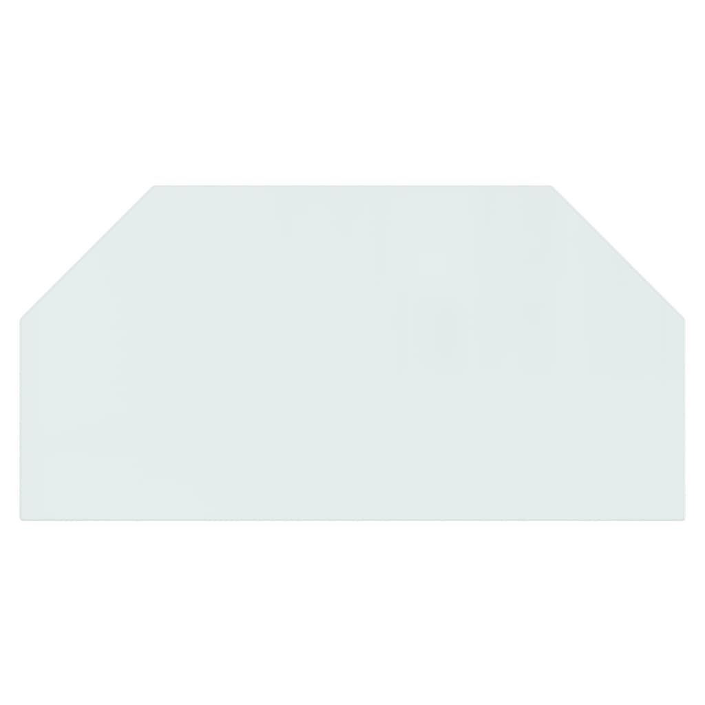 vidaXL Πλάκα Τζακιού Εξάγωνη 100 x 50 εκ. Γυάλινη