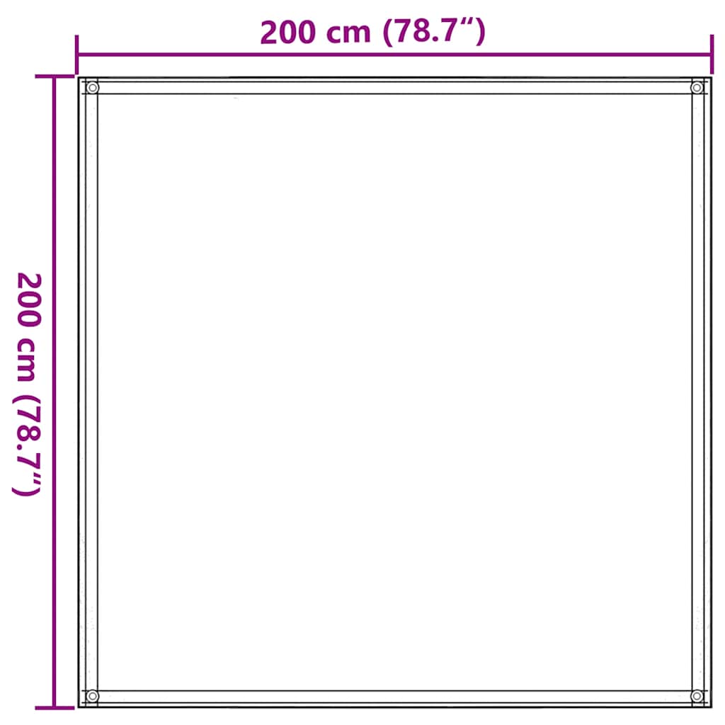 vidaXL Χαλί Σκηνής Μπεζ 200 x 200 εκ.