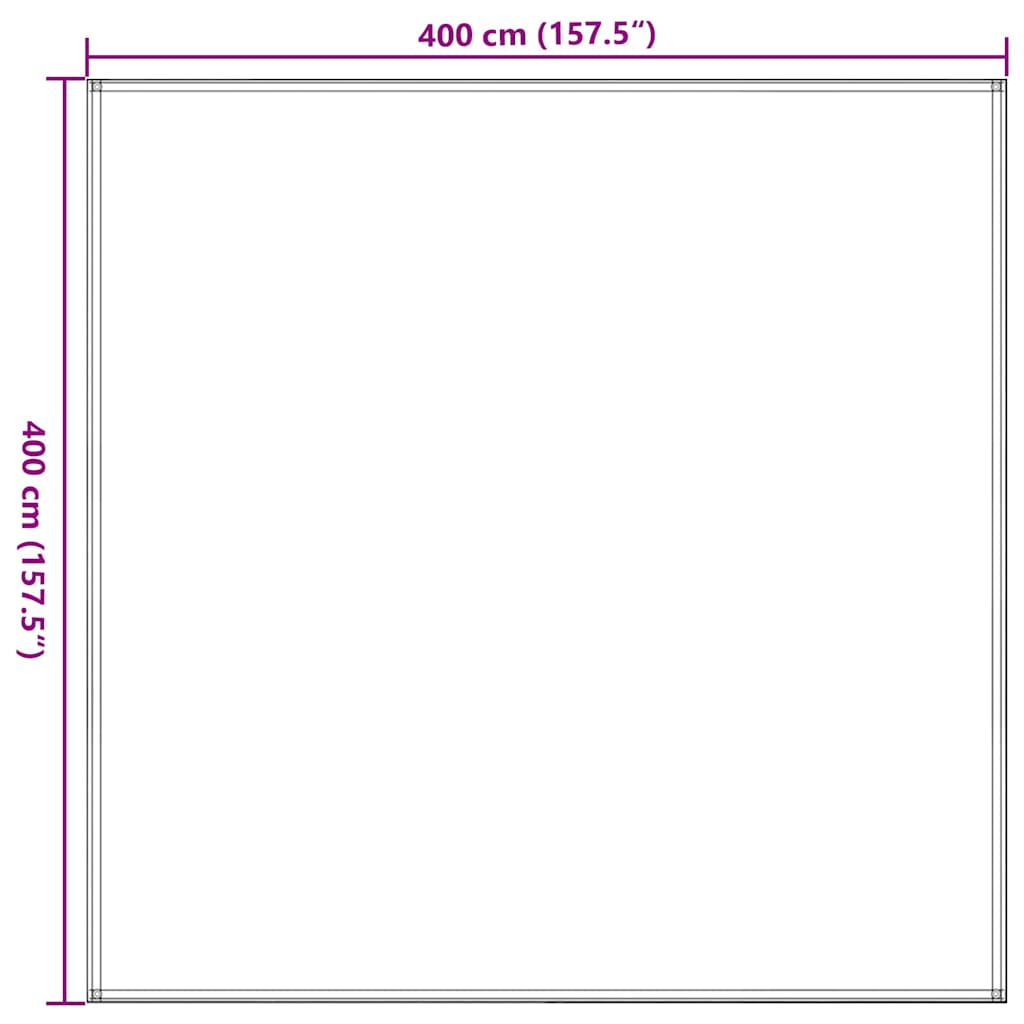 vidaXL Χαλί Σκηνής Μπεζ 400 x 400 εκ.