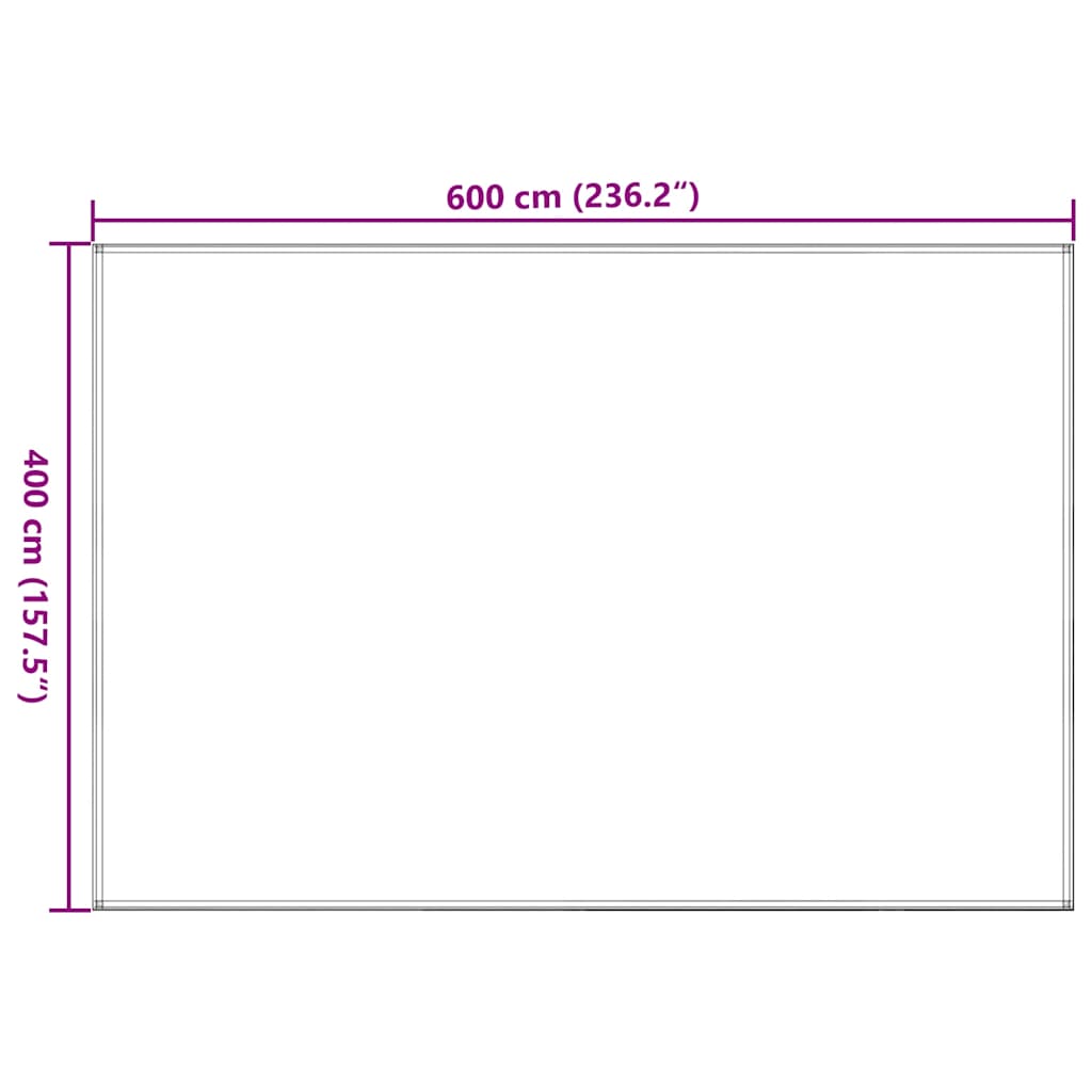 vidaXL Χαλί Σκηνής Μπεζ 400 x 600 εκ.