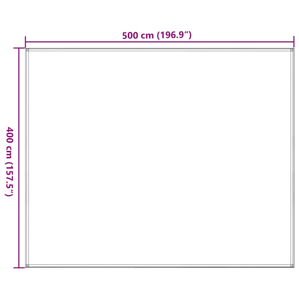 vidaXL Χαλί Σκηνής Ανθρακί / Λευκό 400x500 εκ. από HDPE