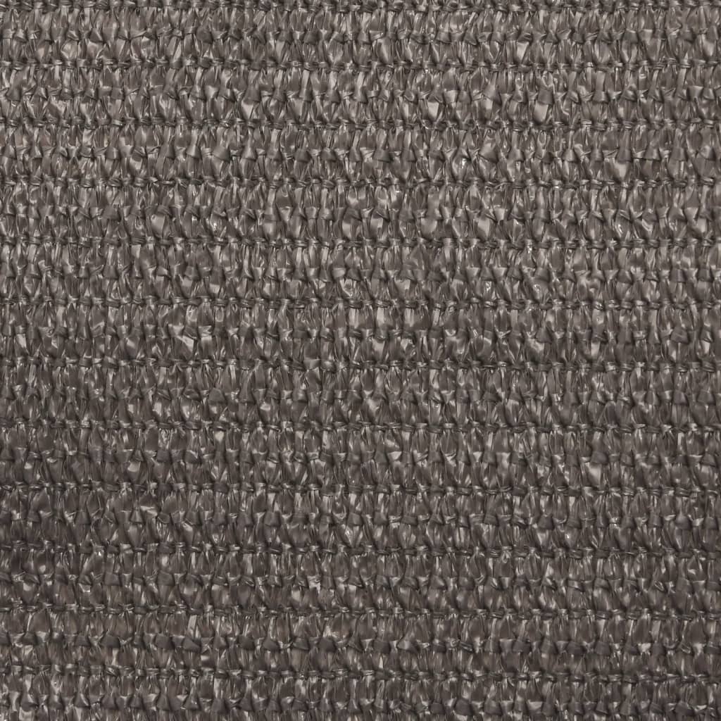 vidaXL Πανί Σκίασης Ανθρακί 3,5 x 3,5 x 4,9 μ. από HDPE 160 γρ./μ²