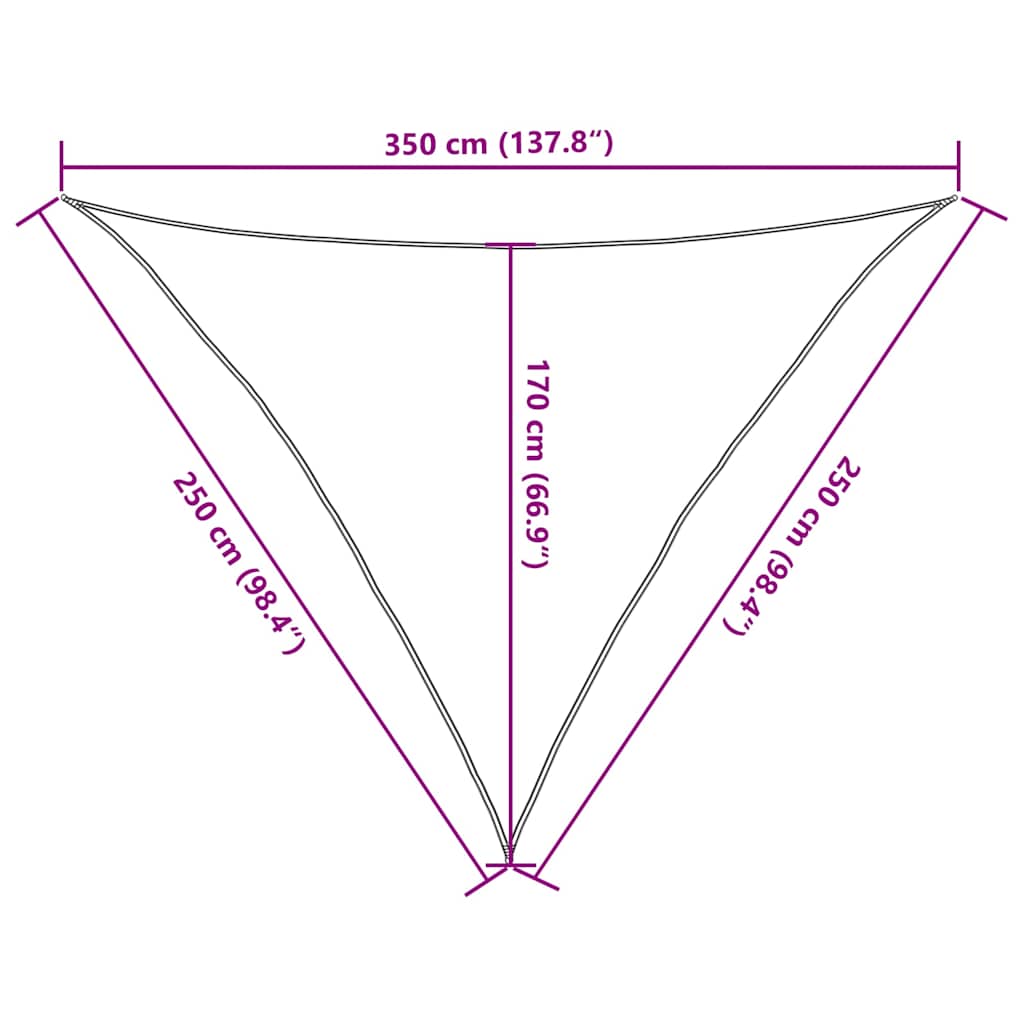 vidaXL Πανί Σκίασης Taupe 2,5 x 2,5 x 3,5 μ. από HDPE 160 γρ/μ²