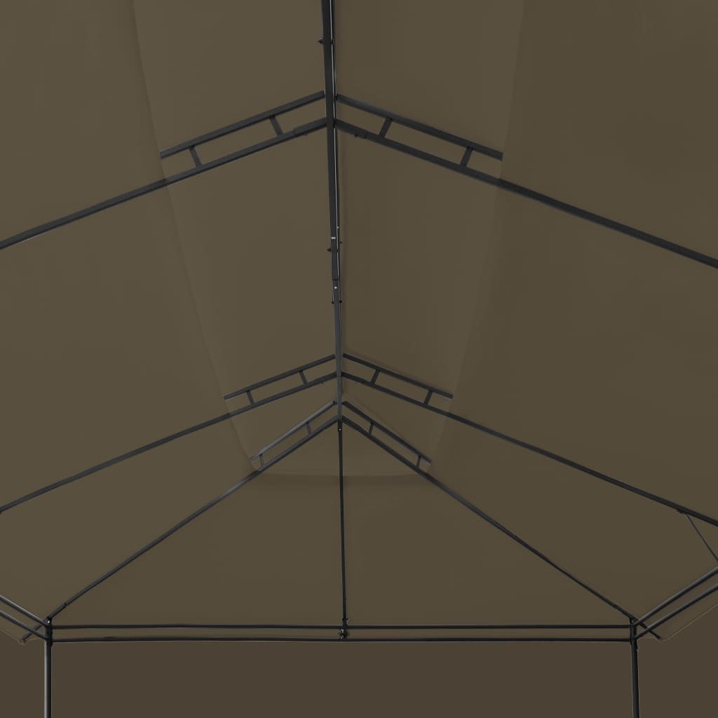 vidaXL Κιόσκι με Κουρτίνες Taupe 600 x 298 x 270 εκ. 180 γρ./μ²