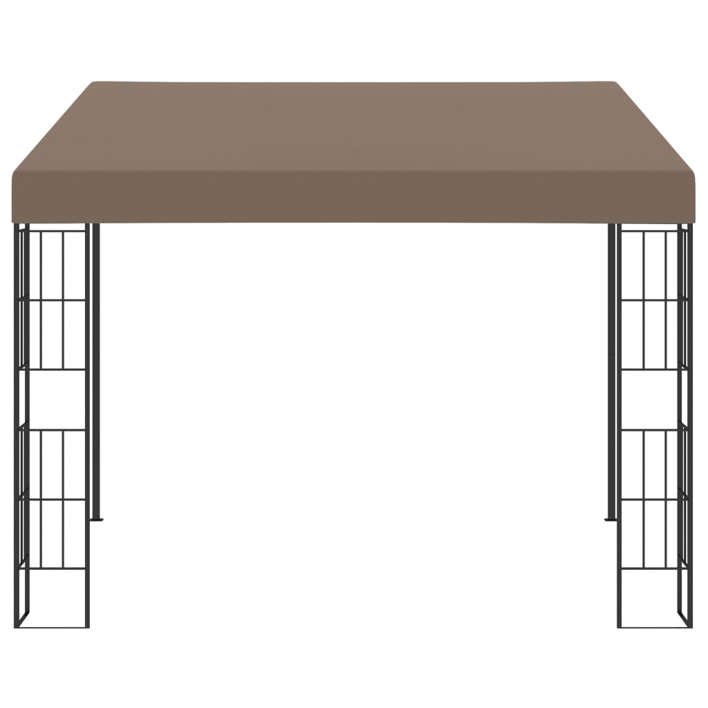 vidaXL Κιόσκι Επιτοίχιο Taupe 3 x 3 μ. Υφασμάτινο