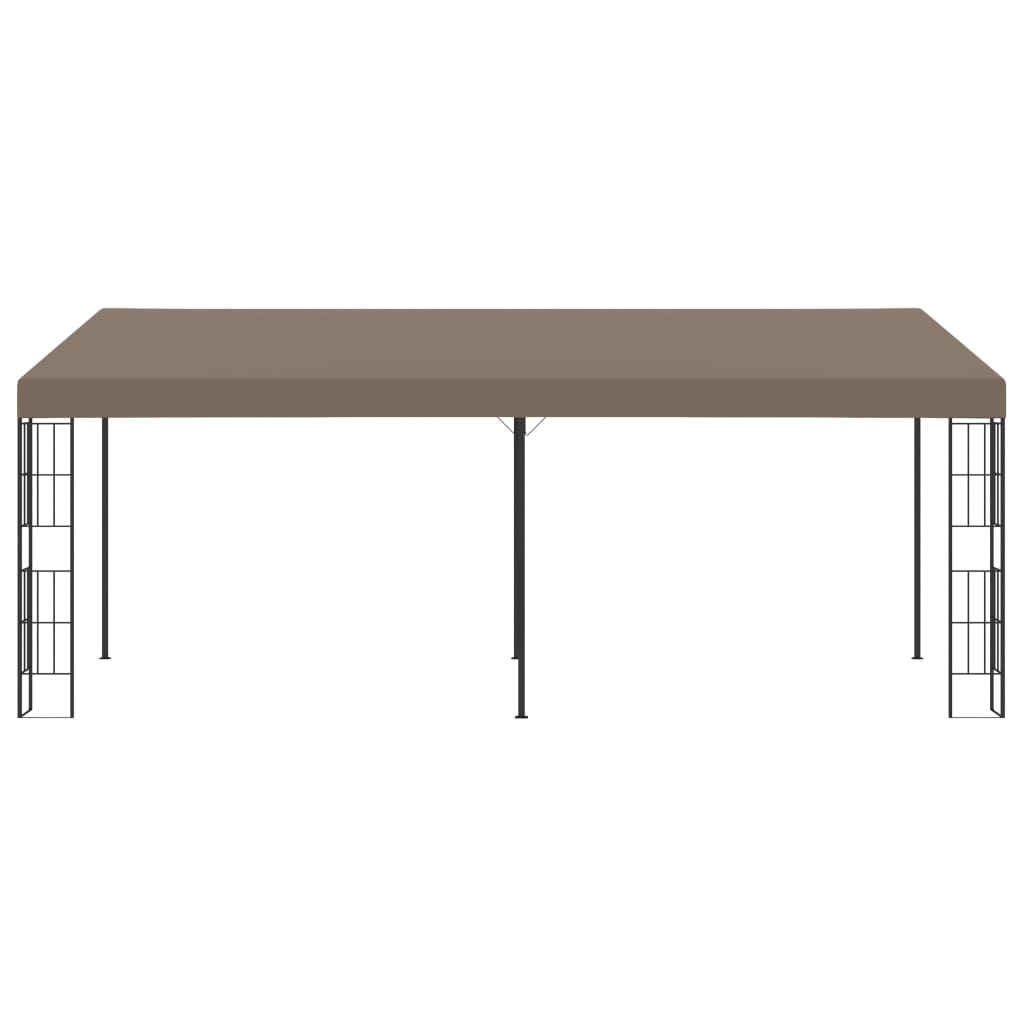 vidaXL Κιόσκι Επιτοίχιο Taupe 6 x 3 μ. Υφασμάτινο