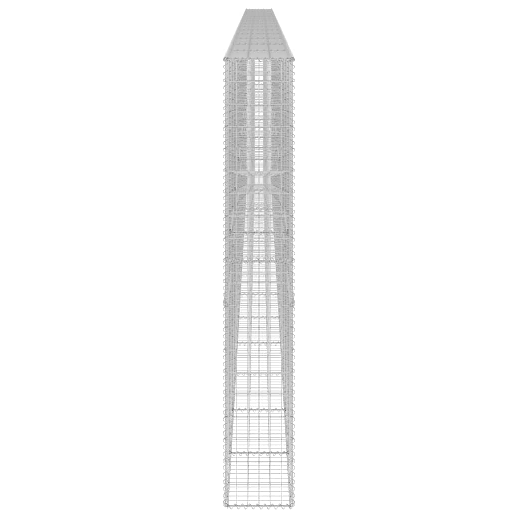 vidaXL Συρματοκιβώτιο Τοίχος 900x30x200 εκ. Γαλβαν.Χάλυβας + Καλύμματα
