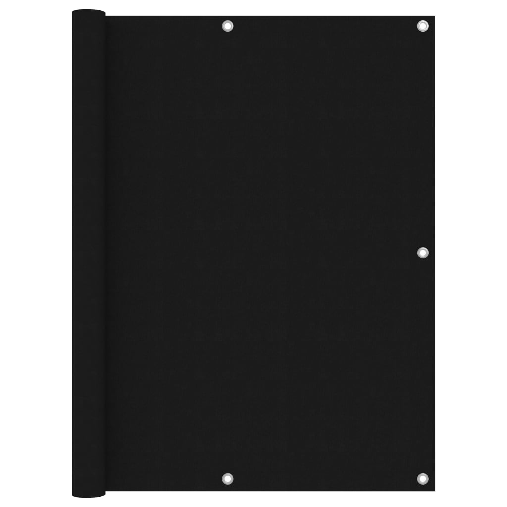 vidaXL Διαχωριστικό Βεράντας Μαύρο 120 x 300 εκ. Ύφασμα Oxford