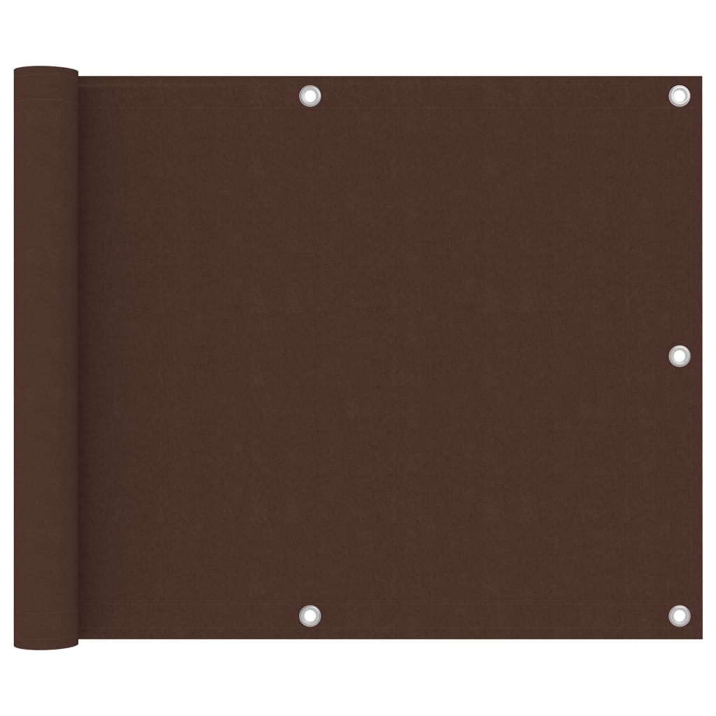 vidaXL Διαχωριστικό Βεράντας Καφέ 75 x 400 εκ. Ύφασμα Oxford