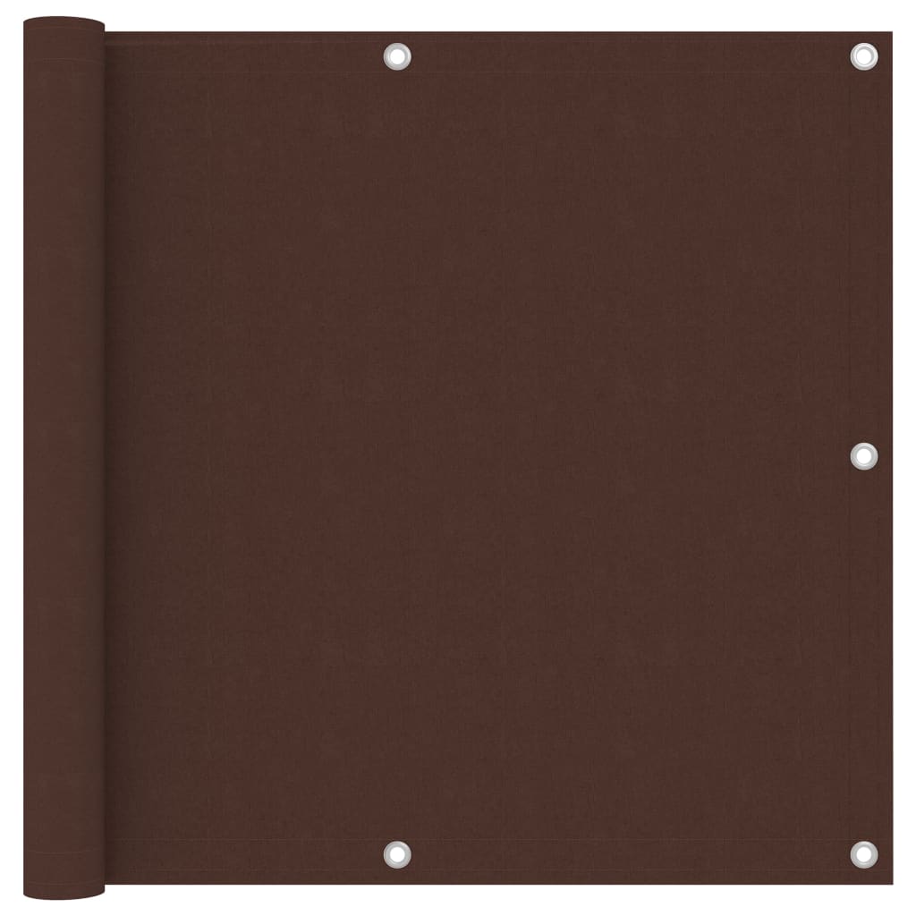 vidaXL Διαχωριστικό Βεράντας Καφέ 90 x 600 εκ. Ύφασμα Oxford