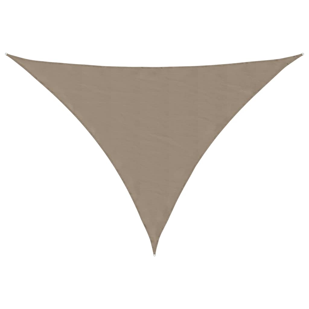 vidaXL Πανί Σκίασης Τρίγωνο Taupe 3,5 x 3,5 x 4,9 μ. από Ύφασμα Oxford