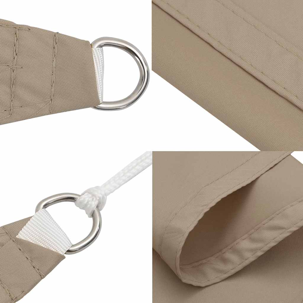 vidaXL Πανί Σκίασης Τρίγωνο Taupe 3,5 x 3,5 x 4,9 μ. από Ύφασμα Oxford
