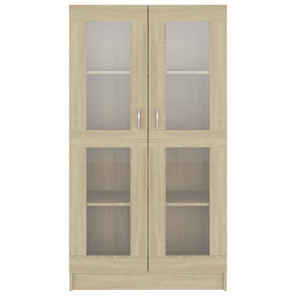 vidaXL Βιτρίνα Χρώμα Sonoma Δρυς 82,5 x 30,5 x 150 εκ. Επεξ. Ξύλο