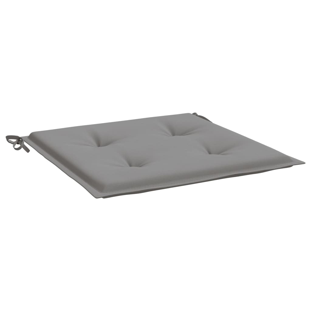 vidaXL Μαξιλάρια Καρέκλας Κήπου 4 τεμ. Γκρι 50x50x3 εκ.Ύφασμα Oxford