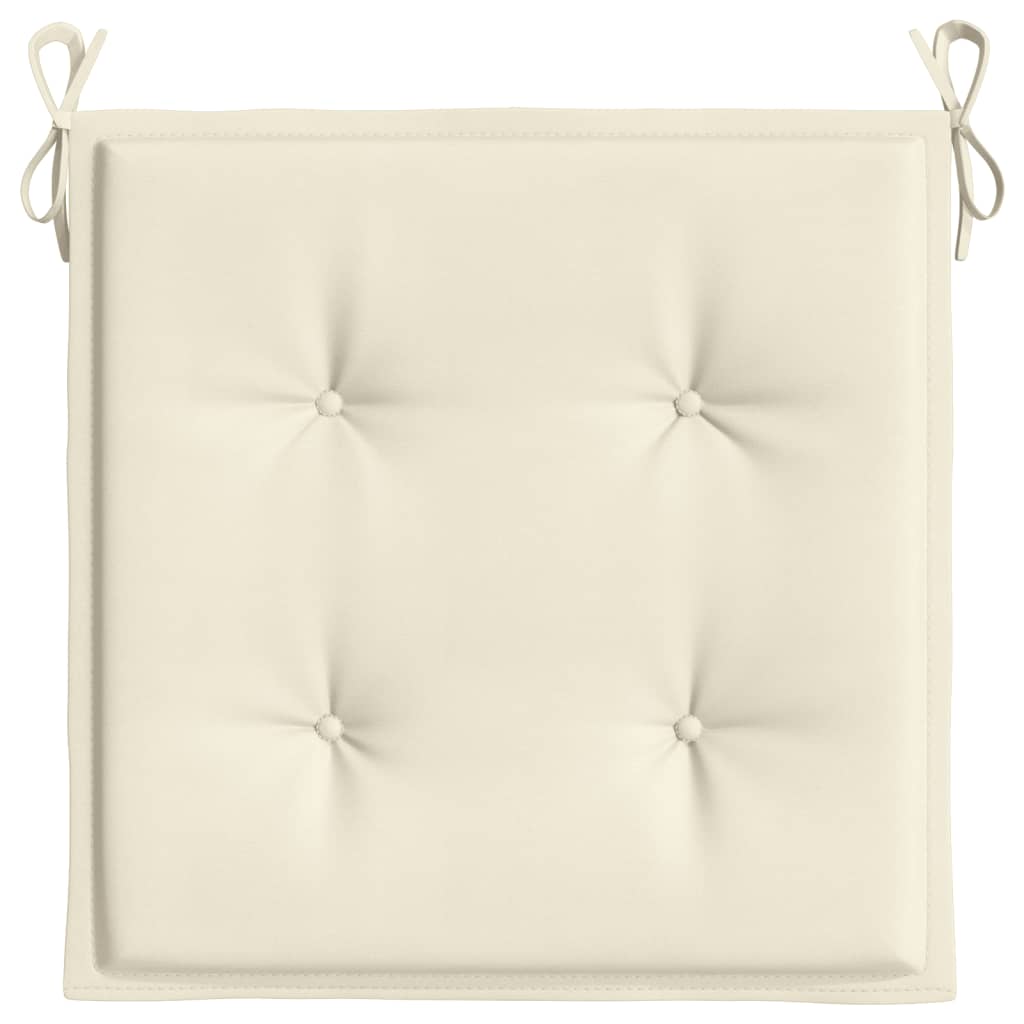 vidaXL Μαξιλάρια Καρέκλας Κήπου 6 τεμ. Κρεμ 50x50x3 εκ. Ύφασμα Oxford