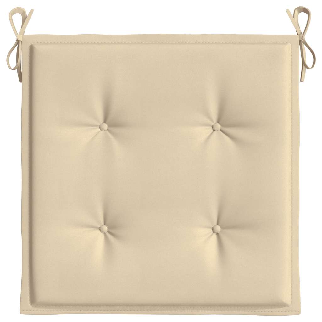 vidaXL Μαξιλάρια Καρέκλας Κήπου 6 τεμ. Μπεζ 50x50x4 εκ. Ύφασμα Oxford