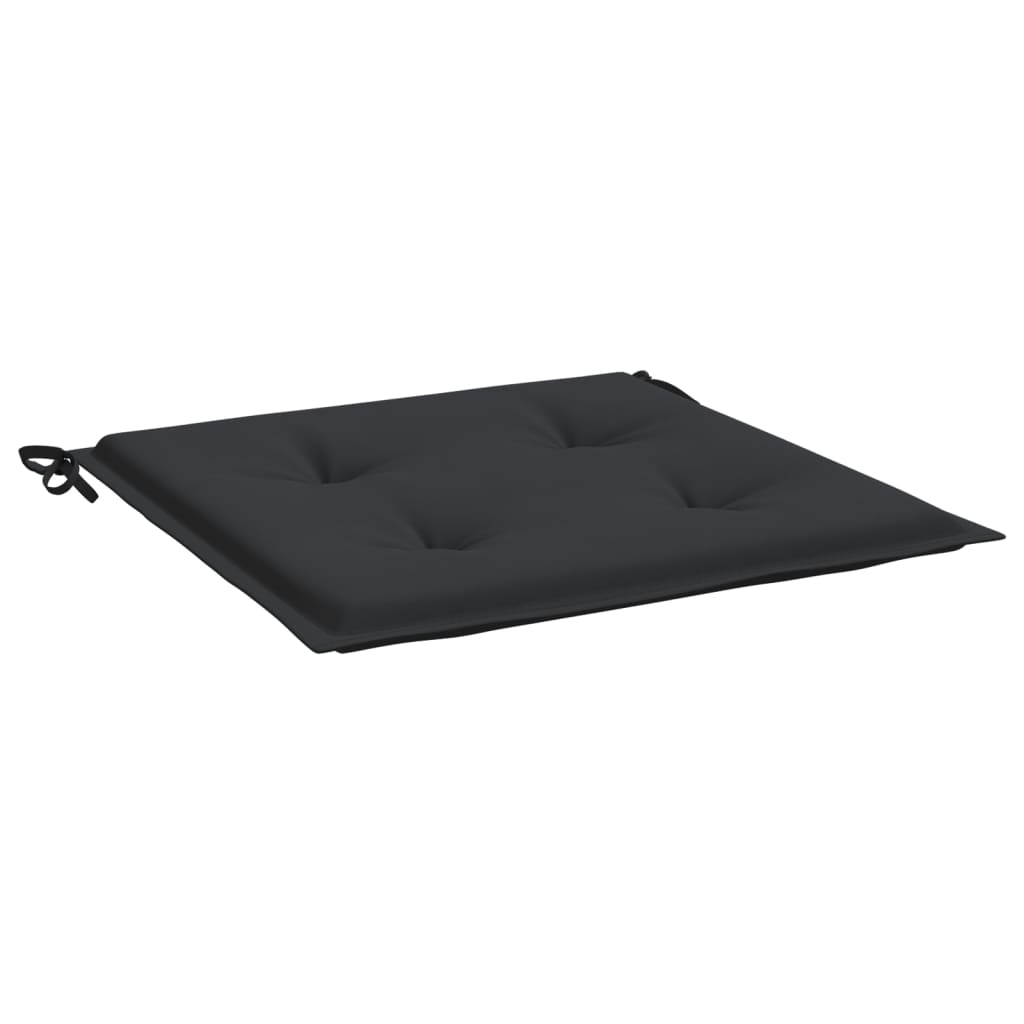 vidaXL Μαξιλάρια Καρέκλας Κήπου 6 τεμ. Μαύρα 50x50x3 εκ. Oxford Ύφασμα